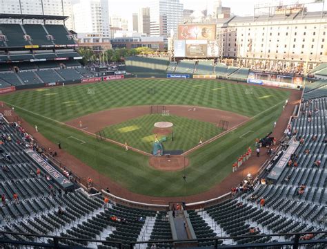 Quieter, so it's easier to chat with friends and loved ones. . View from my seat camden yards